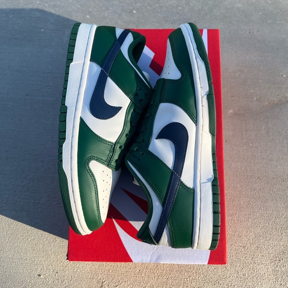 NEW Nike Dunk Low Retro Gorge Green Midnight Navy Women's Size 8.5 Wmns/7mens - Picture 3 of 6